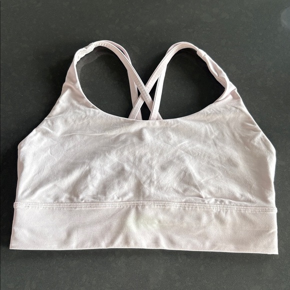 Pink Lululemon Energy Longline Bra with criss-cross back straps & removable pads - Picture 7 of 9